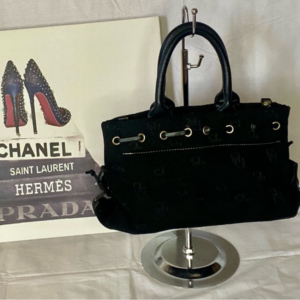Dooney & Bourke Black Canvas Satchel